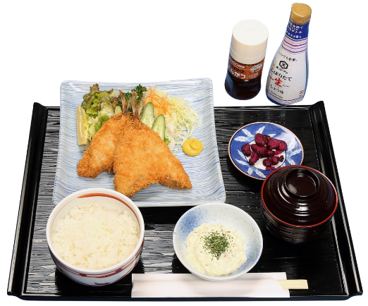 アジフライ定食