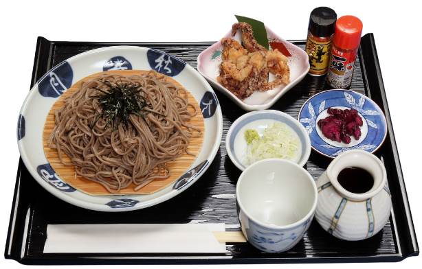 ざる蕎麦(下足唐付き)
